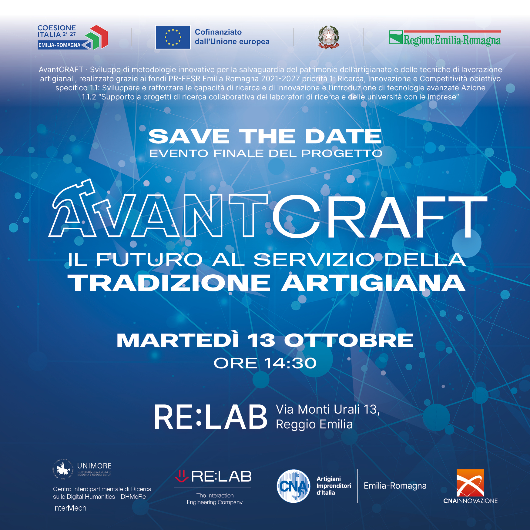 Save the Date: Evento finale del progetto 
